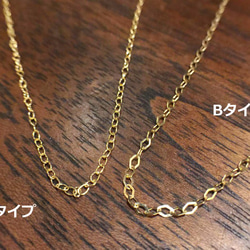 大きめでメンズらしいおすすめデザインのK18金ゴールドハンドメイド叩きメタルネックレス Gold Necklace 14枚目の画像