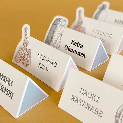 アウトドアな席札 [ TREK ] 席次表・席札・メニュー表 Apollo Wedding