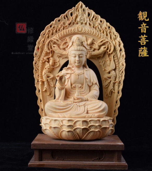 【修縁堂】極上品　仏教工芸品 彩金 地蔵菩薩 木彫仏教　精密彫刻 修縁堂】極上品 仏教工芸品 彩金 地蔵菩薩 木彫仏教 精密彫刻