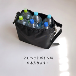 【 軽くて丈夫な２wayプールバッグ 】撥水ナイロン | ブラック・ネイビー・グリーン | 男女兼用 | 入園入学グッズ 6枚目の画像