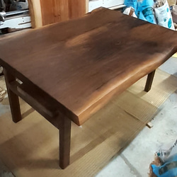 黒柿 ソファテーブル サイドテーブル コーヒーテーブル 一枚板 銘木