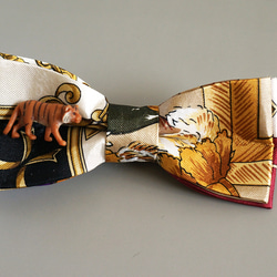 トラのチョウネクタイ・Tigar-BOWTIE(80’s scarf patchwork) 4枚目の画像