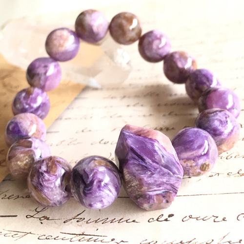 ハートのルビーとピンクチャロアイト ルベライト ピンクトルマリン ハート 天然石 コレクション 28.80