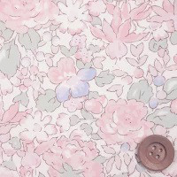 リバティ☆ポウィス　ｼﾌｫﾝﾋﾟﾝｸ系ヨークブラウスSＭL