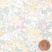 リバティ☆ポウィス　シャンパンイエロー系ヨークブラウスSＭL