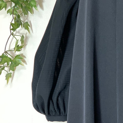 着物リメイク　留袖　絽の袖付きフレアワンピース 14枚目の画像