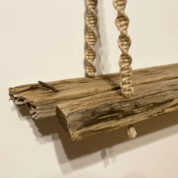 流木のブランコ型シェルフ 8枚目の画像