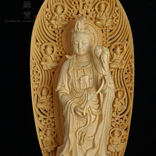 最高級 木彫り 仏像 阿弥陀三尊 彫刻 一刀彫 天然木檜材 仏教