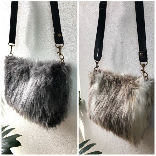 気分があがる、ふわふわファーポシェット❣️身軽にお出掛け 