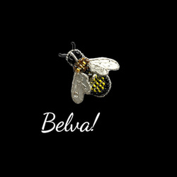 ビーズ刺繍のブローチ　-小さな蜂bee- 2枚目の画像