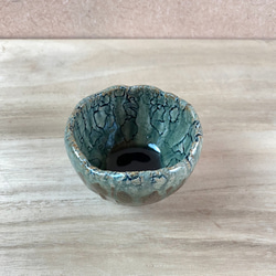 裂器ビードロ釉珍味鉢 2枚目の画像