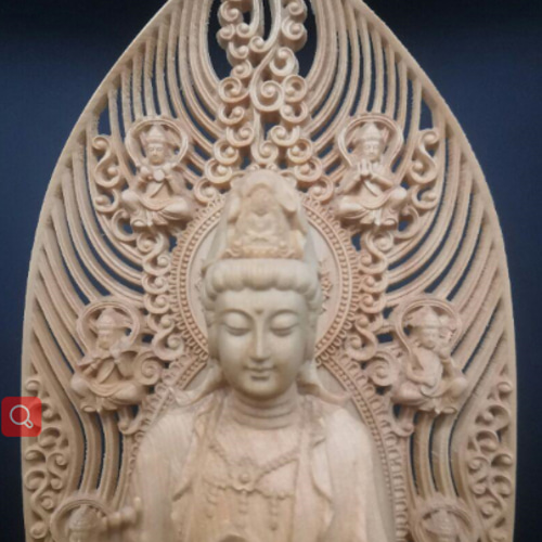 彫刻 仏像 観世音菩薩 八角蓮華丸台座 観音像 観音菩薩 仏師で