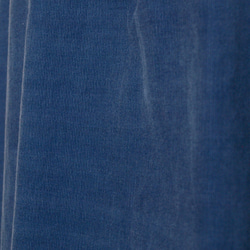 後ろボタンのフリルブラウス コーデュロイ アイアンブルー 10枚目の画像