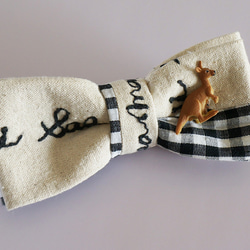 袋鼠領結（刺繡/格子） 第5張的照片