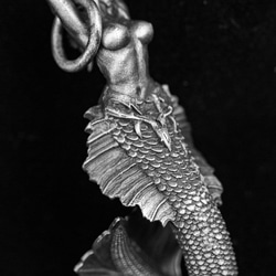 人魚の伝説の宝石、人魚のペンダント、ヌードのネックレス、銀の人魚のネックレス、女性のためのネックレス 4枚目の画像