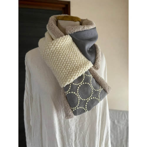 junjunミナペルホネン　ハンドメイド★ネックウォーマー★ 合計３点 junjunミナペルホネン ハンドメイド☆ネックウォーマー☆ 合計3点