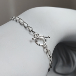 〜風〜 ツイスト シルバーチェーン ブレスレット twist silverchainbracelet silver925 5枚目の画像