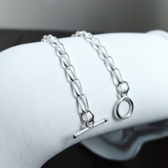 〜風〜 ツイスト シルバーチェーン ブレスレット twist silverchainbracelet silver925 7枚目の画像
