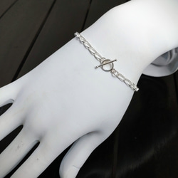 〜風〜 ツイスト シルバーチェーン ブレスレット twist silverchainbracelet silver925 3枚目の画像