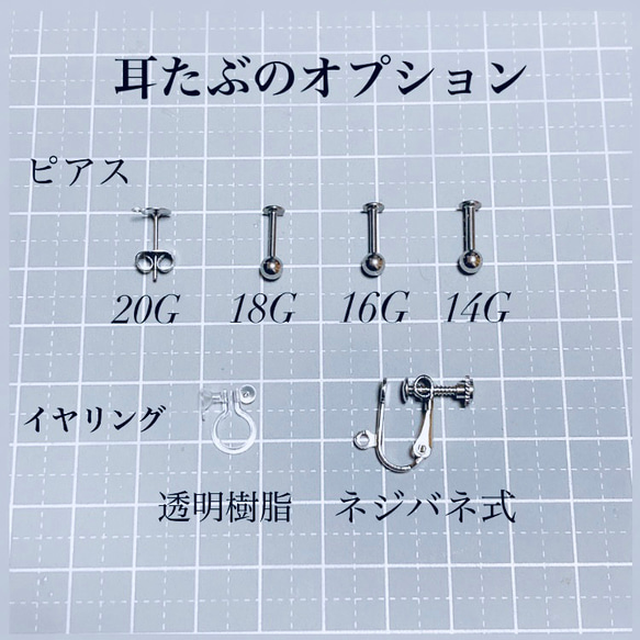 ゴシックローズのピアス / イヤリング変更可/18G,16G,14G変更可/アレルギー対応可/薔薇 地雷系 病みかわいい 4枚目の画像