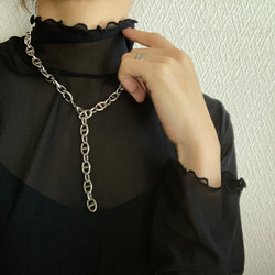 ーlong big anchor chain necklaceー　サージカルステンレス　チェーンネックレス　 9枚目の画像