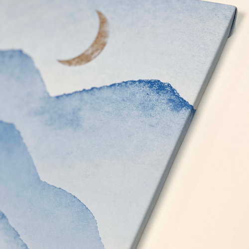 北欧アートパネル_ ブルー06ランドスケープ キャンバスインテリア