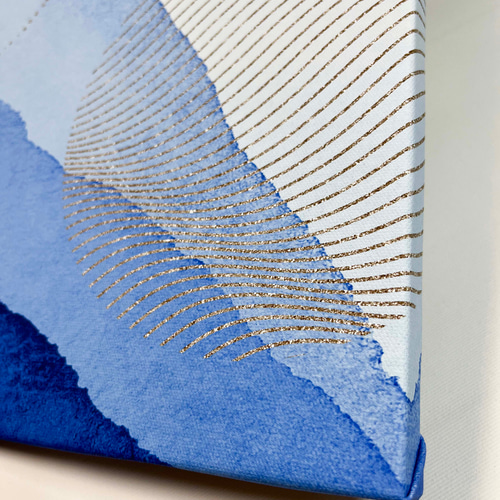 北欧アートパネル_ ブルー06ランドスケープ キャンバスインテリア