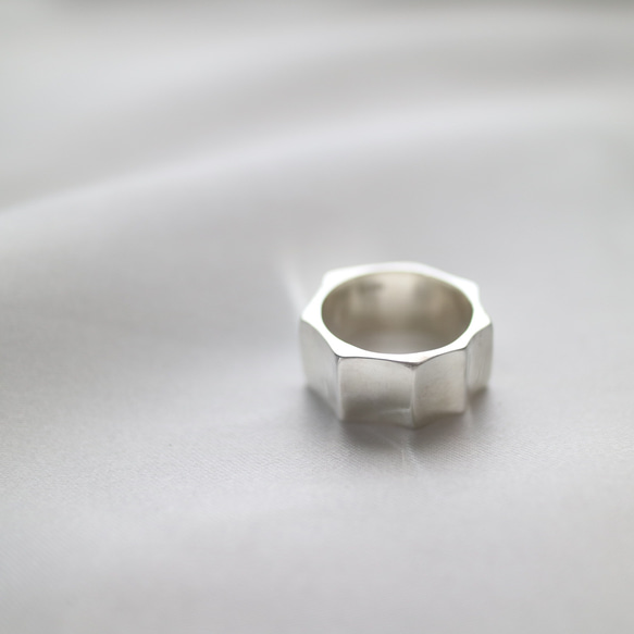 Polygon ring 指輪・リング Rond-Pearl jewelry- 通販 15273976｜Creema(クリーマ)