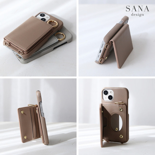 5色全機種対応薄型名入れ ﾐﾗｰ ｶｰﾄﾞアイフォン スマホケース iPhone17