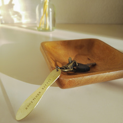 Life is sweet キーホルダー（真鍮） 2枚目の画像