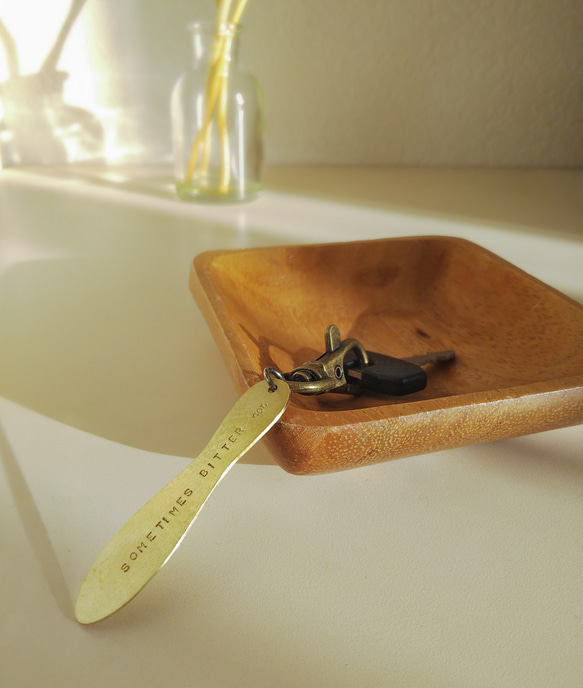 Life is sweet キーホルダー（真鍮） 2枚目の画像