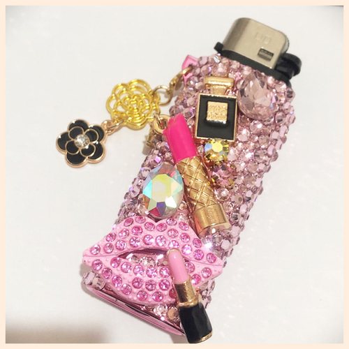 ライターケース ピンク デコ ぎゃる その他アクセサリー 堕天使 通販