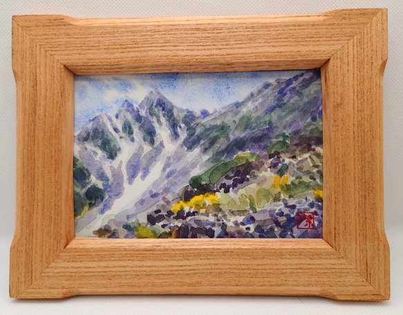 絵画 油絵 穂高 （佐田光） 【海・山】【肉筆】【油絵】【10号