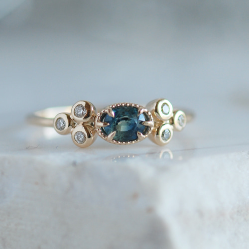 n*i様 Fillyjonk フィリフヨンカ　バイカラーサファイア　リング Fillyjonk(フィリフヨンカ) Moss ring | サファイア リング