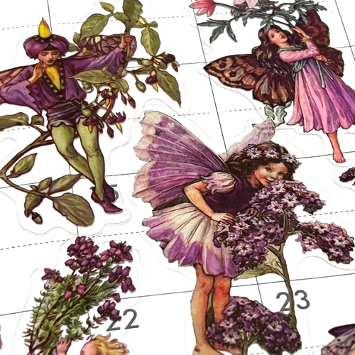 ジャンクジャーナル　Flower Fairies Purple ジャンクジャーナルFlower Fairies Purple