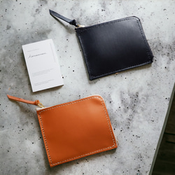 薄さにこだわったミニ財布】姫路レザー L字ファスナー財布 スリム