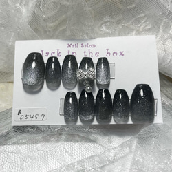 ネイル ネイルチップオーダー 黒 ブラック グラデーション 韓国 マグネット ネイル ネイルチップオーダー 黒 ブラック グラデーション 韓国 マグネット