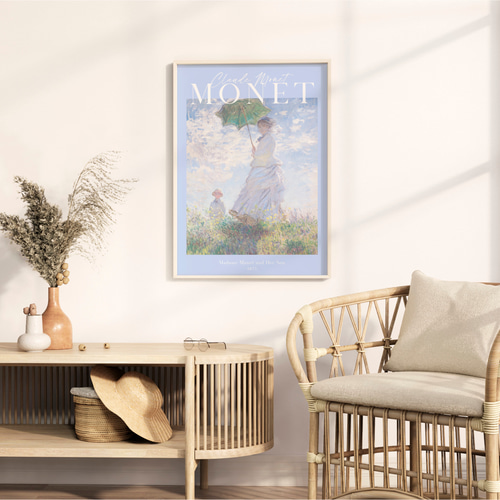 クロード・モネ「散歩、日傘をさす女性」 ｜おしゃれポスター｜海外