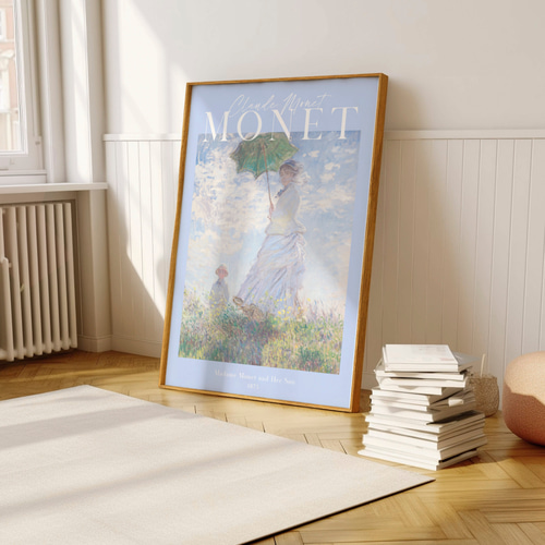 クロード・モネ「散歩、日傘をさす女性」 ｜おしゃれポスター｜海外