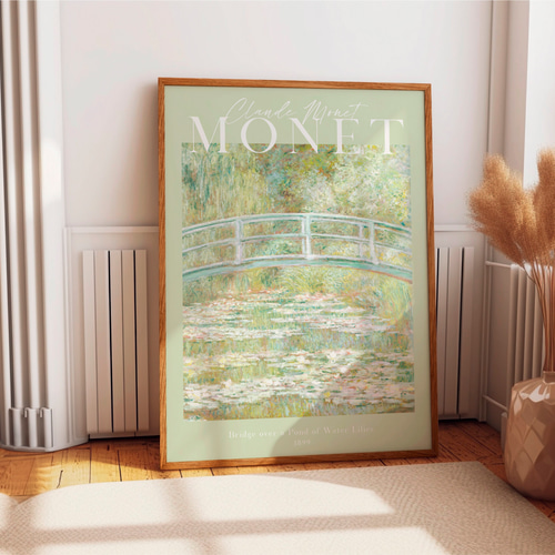 クロード・モネ「睡蓮の池に架かる橋」 ｜おしゃれポスター｜海外