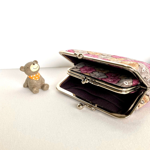 ちか太郎　親子がま口まミニ財布３点　ハンドメイド 楽天市場】【お種銭付】 がま口 財布 親子がま口 ミニ財布 本革