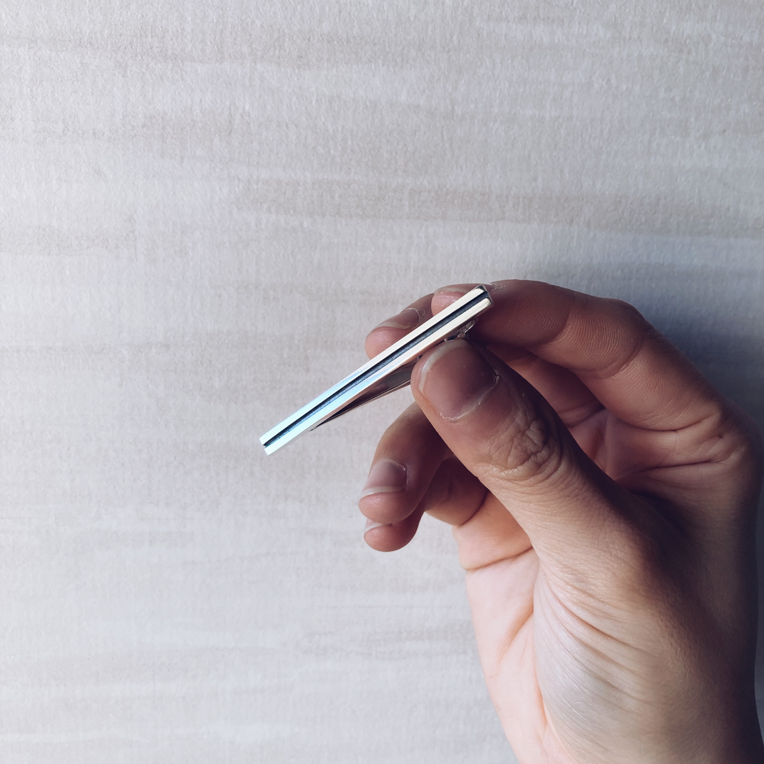 black line necktie pin【silver925】 ネクタイピン シルバー925 いぶし