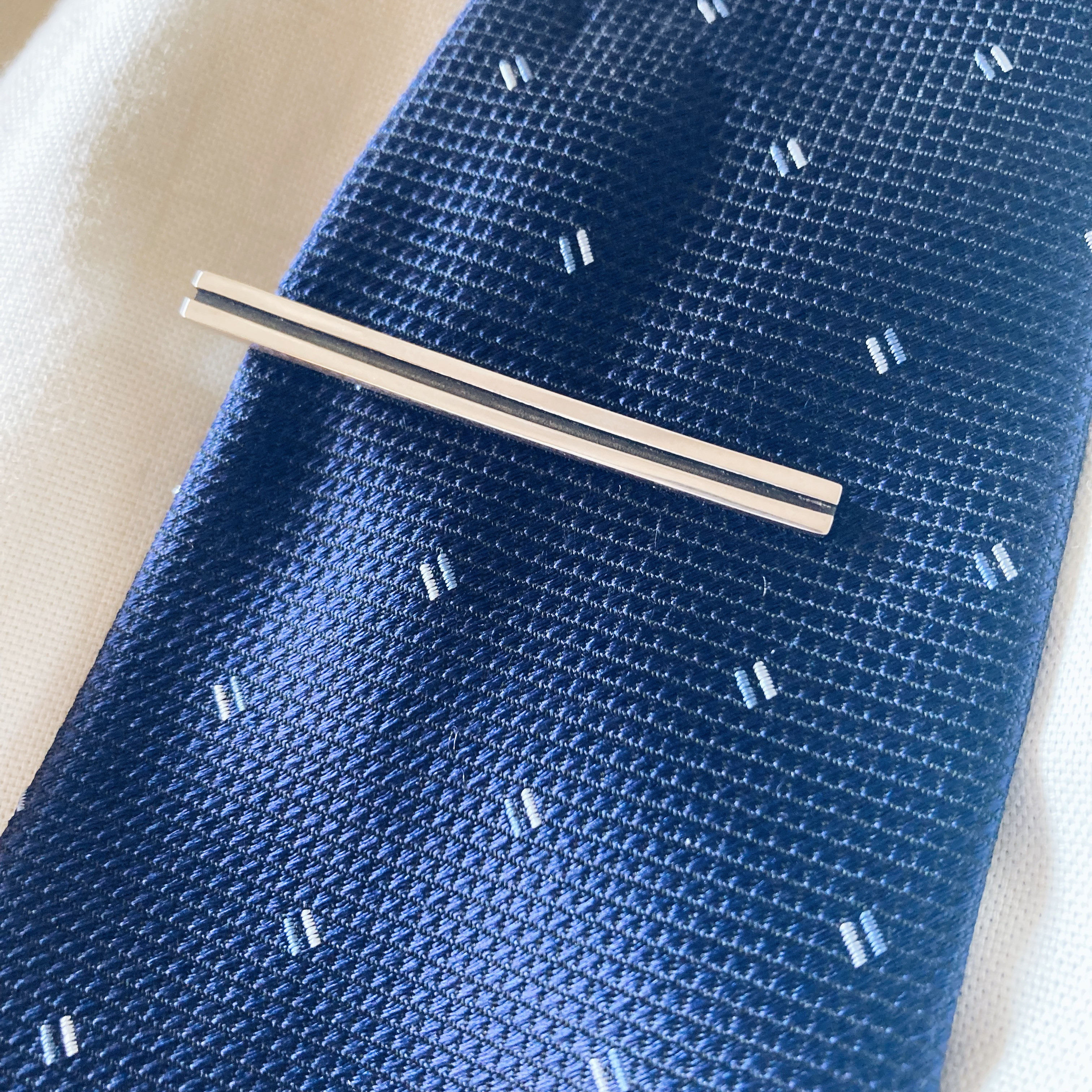 black line necktie pin【silver925】 ネクタイピン シルバー925