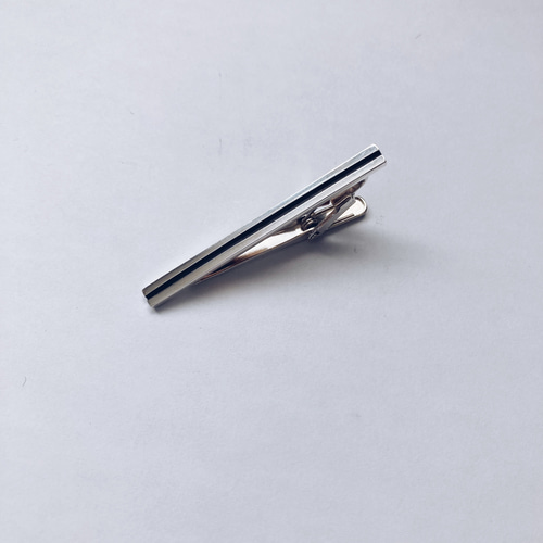 black line necktie pin【silver925】 ネクタイピン シルバー925 black line necktie pin【silver925】 ネクタイピン シルバー925