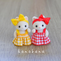 シルバニアファミリーたっち赤ちゃん いちご柄のお洋服とヘア