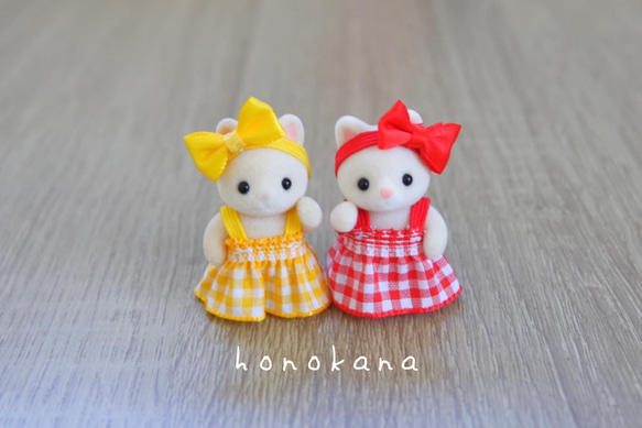 【レア】 シルバニアファミリー ワンピース 3点セット 110cm 女の子 エポック社 シルバニアファミリー 女の子のワンピース(赤) D-24