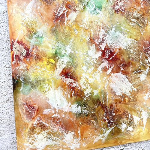 送料無料】アルコールインクアート 原画 フラワーアート 絵画 A4