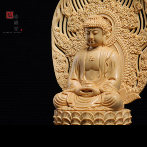 木彫り 仏像 釈迦如来座像 釈迦牟尼仏 彫刻 一刀彫 天然木檜材 F 木彫り 仏像 釈迦如来座像 釈迦牟尼仏 彫刻 一刀彫 天然木檜材 F