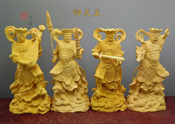 井波彫刻 仏教工芸品 総ケヤキ製 一刀彫 極上彫 木彫仏像