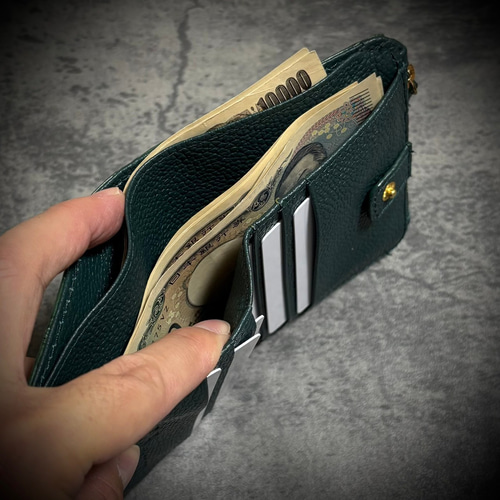 クロコダイル ミニ財布 二つ折り コンパクト 証明書付 クロコダイル ミニ財布 二つ折り コンパクト 証明書付